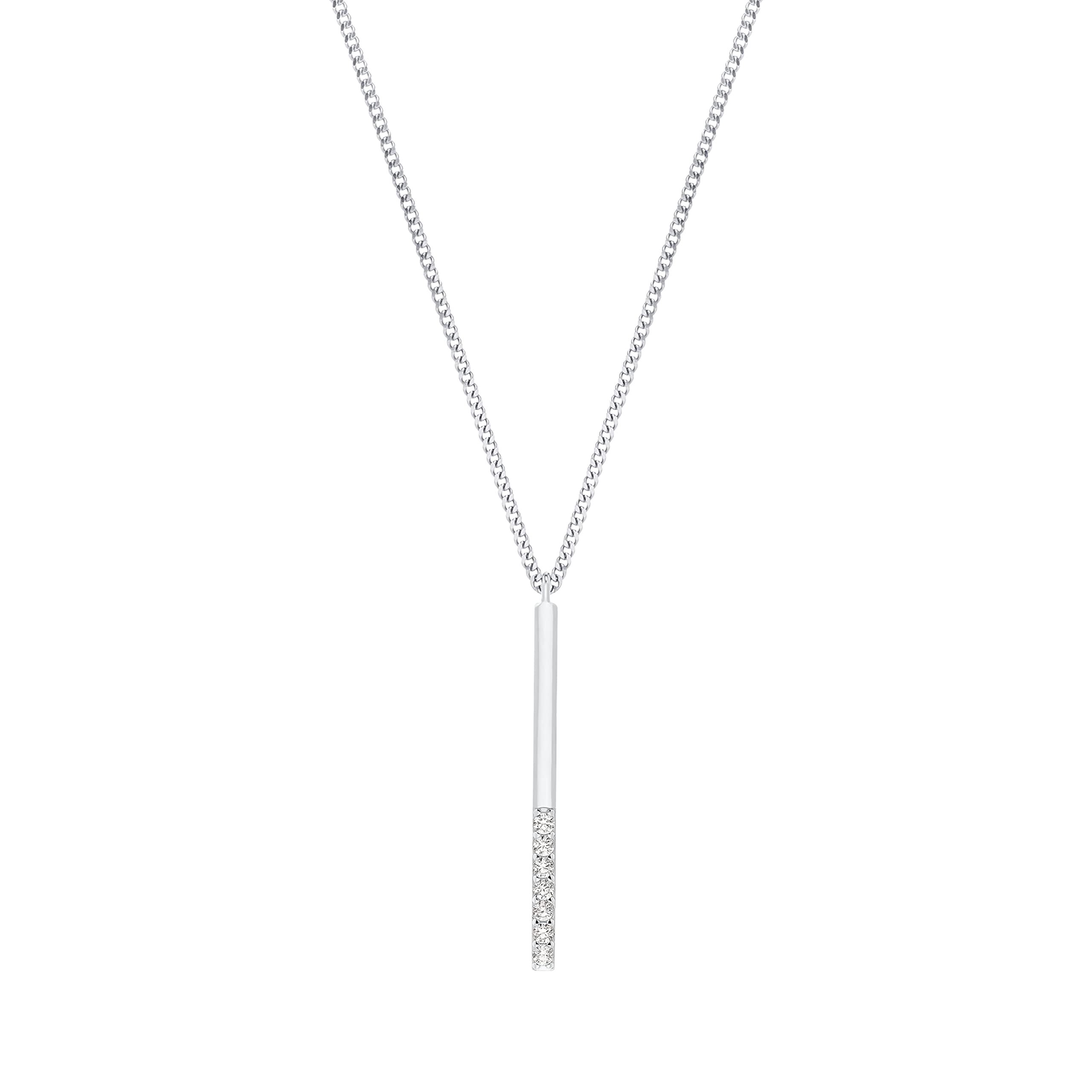 s.Oliver Chain with pendant Women Sets, with Zirconia synth., 42+3 cm, Silver, Comes in jewelry gift box, 2031439