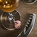 Savvy Designs Funny Vintage Women Wine Glass Charms - Set of 6 Wine Tags. Always Know which Glass is Yours with These Wine Markers!