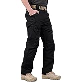 Hiwise Men's Ripstop Tactical Pants Water Resistant Stretch Cargo Pants Lightweight EDC Hiking Work Pants