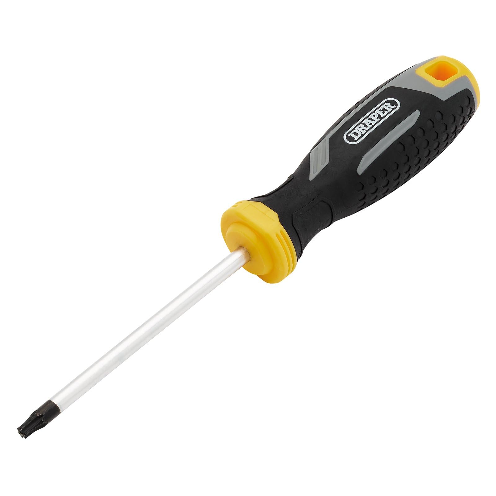 Draper TX-STAR Tamperproof Soft Grip Screwdriver, T25H x 100mm - 13423 - Magnetic Tip, CRV Blade