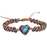 ZOSOJONA Women Handmade Boho Wrap Bracelets Natural Stone Variety Beads Strand Bracelet