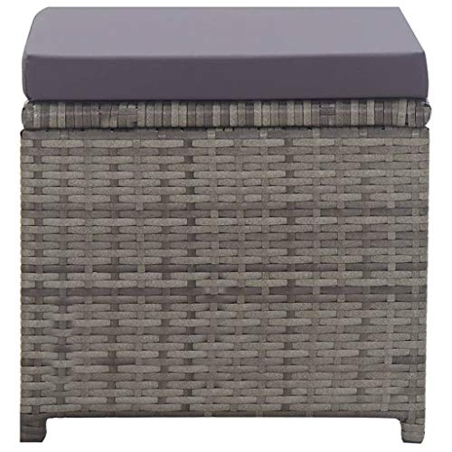 pedkit 5-TLG. Garten Essgruppe Gartengarnitur Gartenmöbel Set Gartenset Garten Essgruppe Tisch Stuhl Sessel Poly Rattan… – Bild 5