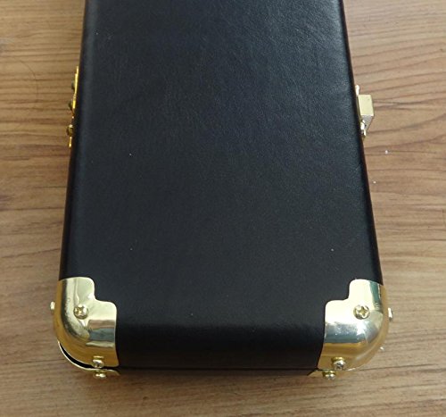 Brass Plated Leather Cue Case Corner Protectors (for rounded corners)