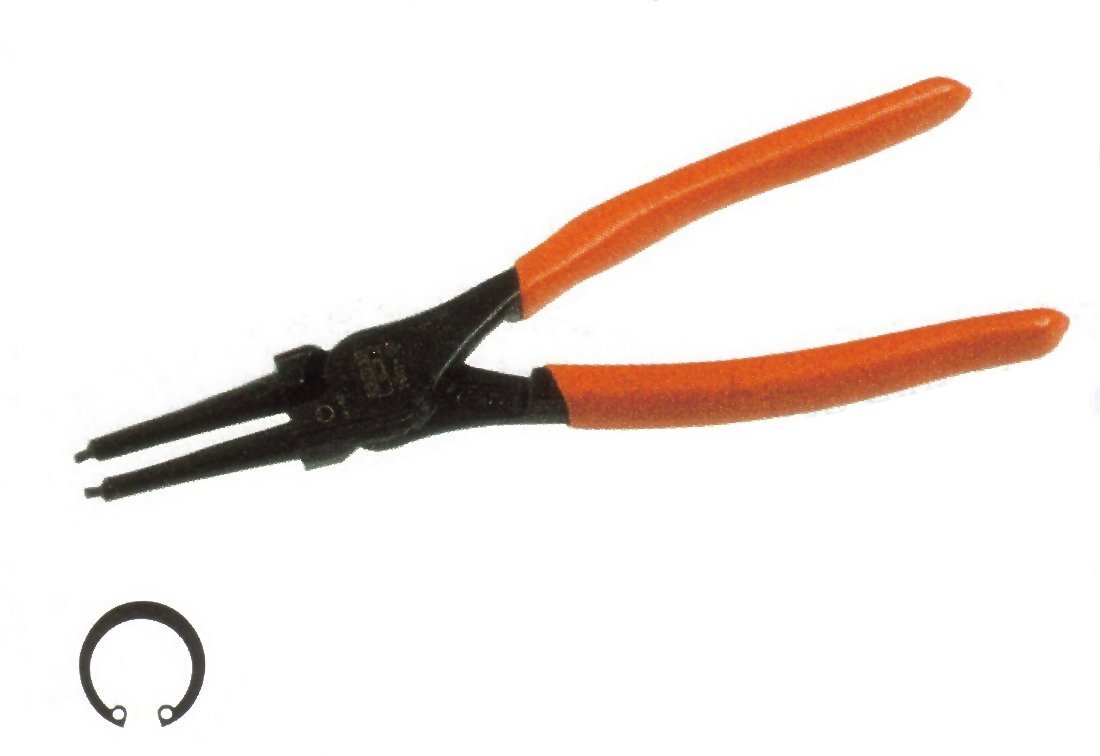 Bahco 2800-300 Internal Circlip Pliers with Straight Jaws, Multi-Colour, 300 mm