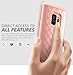 Clayco Hera Series Full Body Rugged Protector Case for Samsung Galaxy S9 (2018 Release), Rose Gold