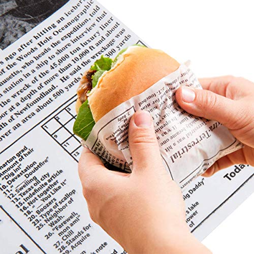MM Foodservice Grease Resistant Food Paper Liners, Sandwich Liner, 16"x12" Deli Paper, Perfect for Food Baskets, Restaurants, Picnics, Burgers. (100)