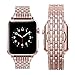 Wearlizer Compatible Apple Watch Band Women 38/40/41/42/44/45/49mm Crystal Rhinestone Diamond Band Luxury Stainless Steel Metal Bracelet Strap for iWatch Series 11 10 9 8 7 6 5 4 3 SE/Ultra 3 2 1