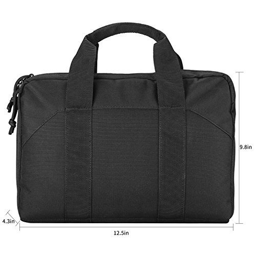 ProCase Tactical Pistol Case for 2 Handguns, Gun Carrying Bag with