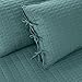 Comfort Spaces Kienna Soft Microfiber Solid Blush Stitched Pattern 5 Piece Quilt Daybed Bedding Sets, 75