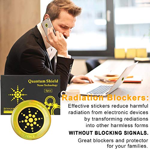 image for DOTSOG EMF 6 pcs Protection Cell Phone Sticker, EMR Blocker Neutralize