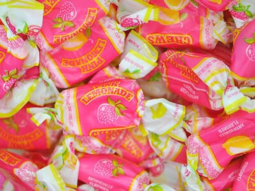 YANKEETRADERS PINK LEMONADE FLAVORED CHEWS, 2 POUNDS BULK