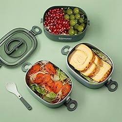 GLCSC Bento Box Lunch Box, Stackable 3 Layers