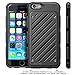 SUPCASE Cell Phone Case for iPhone 6s Plus/6 Plus - Retail Packaging - Black/Black