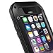 Love Mei LM001 Shockproof Water Resistant Dust/Dirt/Snow Proof Aluminum Metal Gorilla Glass Heavy Duty Protection Case Cover for Apple iPhone 6 Plus – Black