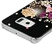 S6 Edge Case (Not for S6,S6 Edge Plus),Galaxy S6 Edge Case - Mavis's Diary 3D Handmade Bling Crystal Lovely Butterfly Fashion Champagne Rose Pattern with Shiny Sparkle Diamonds Hard PC Cover