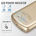 S6 Edge Plus Battery Case,Slim External Battery Case,4200mAh Portable Backup Battery Charger, Cover Case Compatible with Samsung Galaxy S6 Edge Plus,Rechargeable Power Bank Case(Gold)