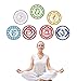 Vinyl Chakras Stickers (Set of 7 Pieces) Health Aum Meditation Yoga Meditation Symbol Art Wall Decals Home Decoration Mantra Meditation Carved Stickers