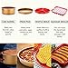 Air Fryer Accessories Anti-Stick 14 PCS with Pizza Pan Cake Barrel Waffle Mold Fryer Liners(100PCS) and Cookbook (20 Recipes) for GoWISE Ninja COSORI Philips Airfryer 4.2QT – 6.8QT, Matte Golden
