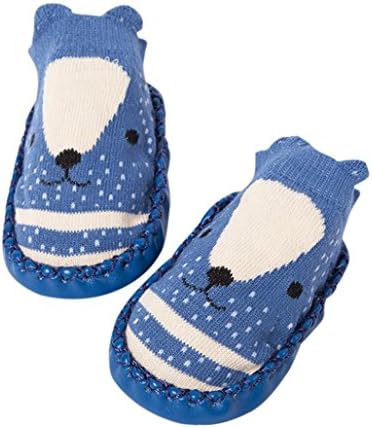 Falaiduo Newborn Toddler Baby Girls Boys Anti-Slip Socks Slipper Boots for 0-4 Years