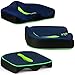 GenX Car Seat Cushion - Premium Tailbone Pad for Sciatica Pain Relief - Sit in Comfort for Hours Without Your Cushion Going Flat - Great Back Support and Fits Any Chair at Home, Office or Wheelchair