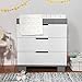 Babyletto Modo 3-Drawer Changer Dresser with Removable Changing Tray in Grey and White, Greenguard Gold Certified
