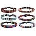 HZMAN Mix 6 Wrap Bracelets Men Women, Hemp Cords Ethnic Tribal Bracelets Wristbands