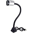 Flexible Work Light, Led Machine Light, Led Flexible Gooseneck Light 900 Lumens with 20inch Flexible Gooseneck 120 Volt for Lathe Workbench Bandsaw and Machine Tool