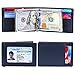 kinzd Slim Wallet with Money Clip RFID Blocking Minimalist Bifold Wallet for Men Genuine Leather Front Pocket Card Holder