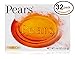 Pears Oil-Clear Soap Each Bar 4.4 Oz (Pack of 32 Bars (100gm Each Bar), Transparent Original Soap)