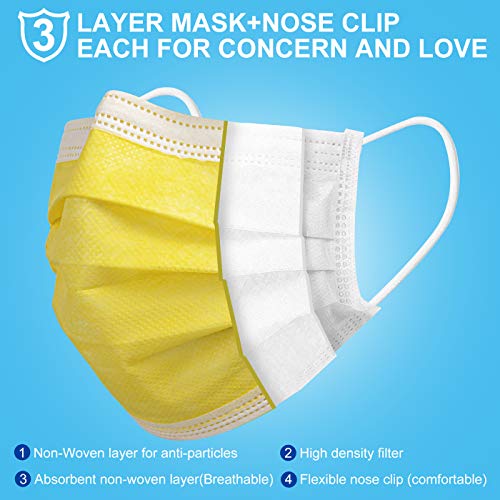 Disposable Masks of 50 Pack, Disposable Face Masks for Women (Color) Pricepulse