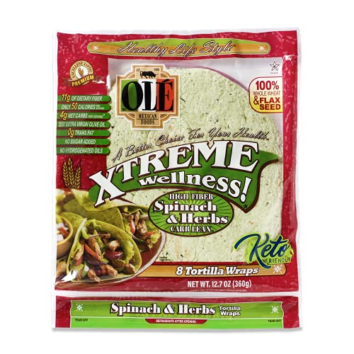 Olé Xtreme Wellness® Variety Flavors 8" Flour Tortillas Low Carb