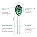 CHINFAI Soil Moisture Meter, 3-in-1 Soil PH Meter For Moisture, Light & pH,Indoor/Outdoors High Accurate & Easy Read Indicator (No Battery Needed)