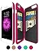 iPhone 6/6S Wallet Mirror Case for Girl -Bidear (TM) Creative Mirror Design with 3 Card Holder Slot Protective Hard Case for Apple iPhone 6 & iPhone 6S -4.7Inch (Rose)