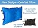 TREKOLOGY Self Inflating Camping/Lumbar Pillows - Compressible, Inflatable, Comfortable Air Travel Pillow Cushion for Back Support, Sleeping, Beach, Hiker, Backpacking, Camp, Outdoor