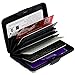 ELFISH RFID Blocking Credit Cards Holder Aluminum Wallet Metal ID Case for Men Women (Car)