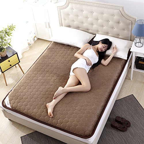 Japanese Sleeping Tatami Floor mat, Foldable Futon Mattress mat Pad Topper Bed roll For bed Studtents Dorm Home Meditaion -F 120x200cm(47x79inch)