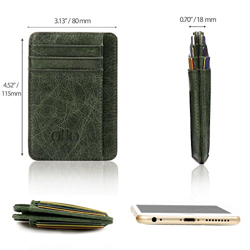 Otto Genuine Leather Wallet Bank Cards, Money, Driver's License - Unisex