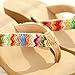 Enjocho Women Summer Platform Sandals Beach Flat Wedge Patch Flip Flops Lady Slippers (Khaki, US:8)