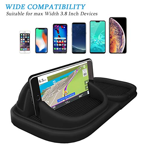 image for WQNIDE Car Phone Holder Dashboard Non-Slip,Car Phone Mount Silicone Ca