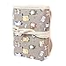 Damero Canvas Wrap for 72 Colored Pencils, Pencil Holder Case Roll Multi-purpose Pouch for School Office Art Craft, Pencil Bag for Travel (Pencils Not Included)Cartoon Cats