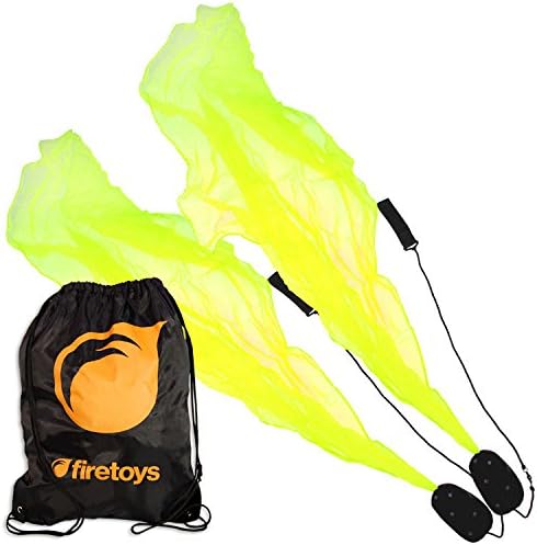 UV Yellow (Green) Pyropixies Beginner Spiral Practice Poi &amp; Firetoys Tote Bag