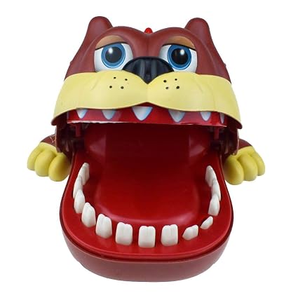 Crazy-Store Electric Sound Light Dog Bite Finger Game Kids April Fool Day Toys Gift