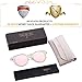 SOJOS Fashion Polarized Sunglasses for Women UV400 Mirrored Lens SJ1057 with Gold Frame/Pink Polarized Lens with Soft Case