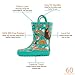 Lone Cone Rain Boots with Easy-On Handles in Fun Patterns for Toddlers and Kids, Campfire Critters, 9 Toddler