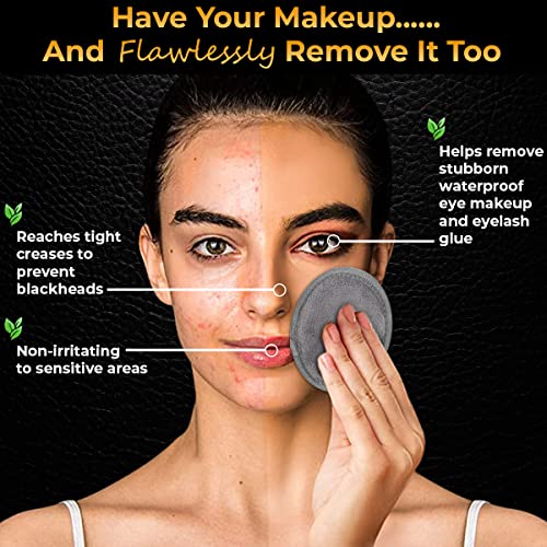 10 Extra Large Reusable Cotton Pads for Face Microfiber Cloth