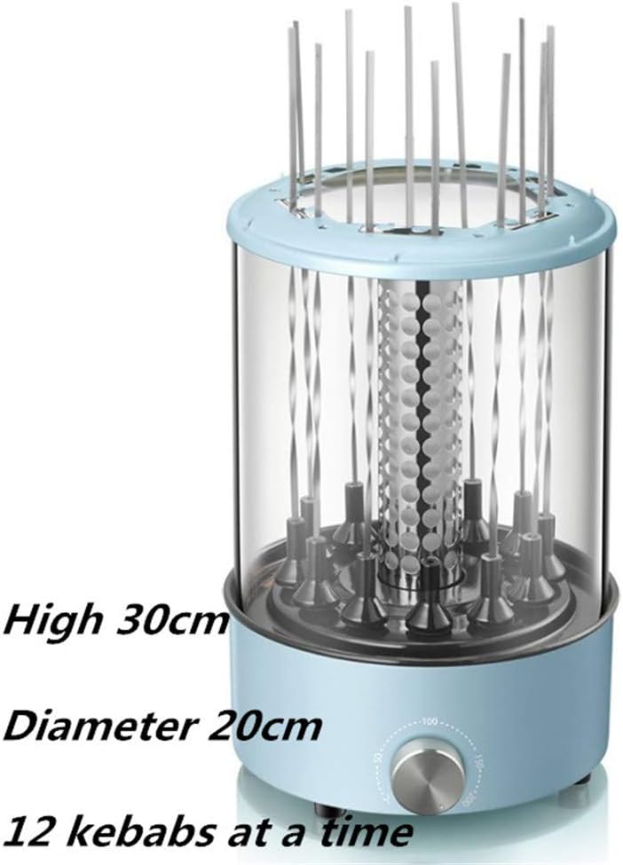 review JINGYANHUA Electric Grill Vertical Skewer Household Electric Barbecue Grill Rotating Removable and Easy to Clean