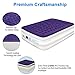 yeacar Air Mattress Blow Up Raised Airbed with Internal High Capacity Pump, Portable Inflatable Bed Queen Size