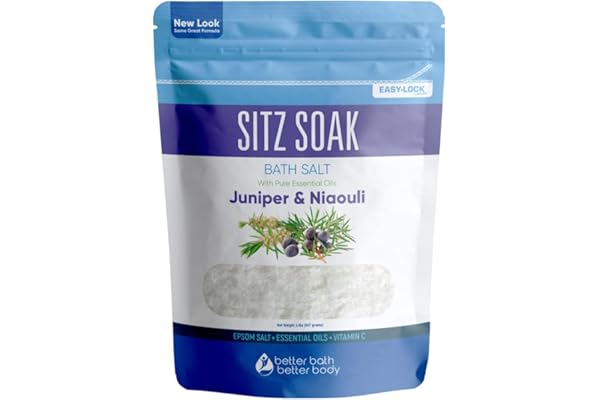 Sitz Bath Soak 32 Ounces Sitz Salt Epsom Salt