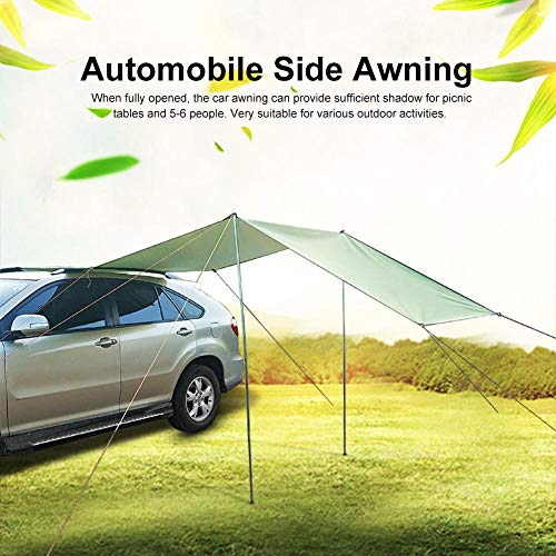 Auvent Latéral De Voiture, Abri De Soleil De Voiture Sur Le Toit étanche, Toit De Tente De Tente-remorque De Camping-car Automatique Pour Suv Minivan à Hayon Camping Voyage En Plein Air 5-6 Personnes