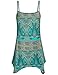 Miusey Womens Handkerchief Hem Flowy Top Casual Summer Spaghetti Strap Asymmetrical Sleeveless Camisoles Tank Loose Fit Office Wear to Work Going Out Dressy A Line Beach Wear Flare Tunic Green M